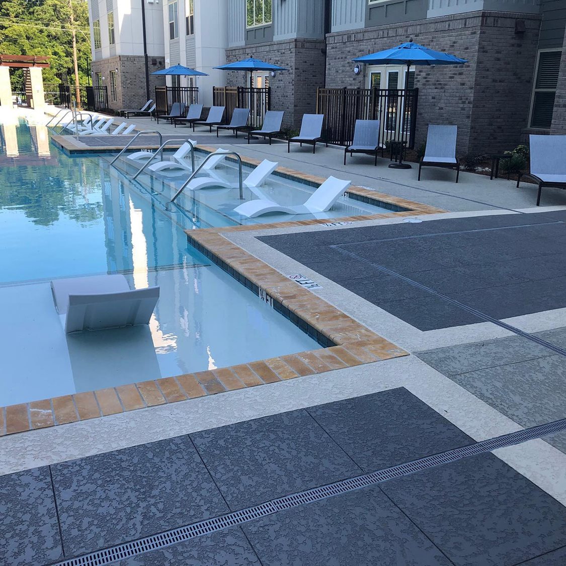 commercial pool decks across Gulf Coast