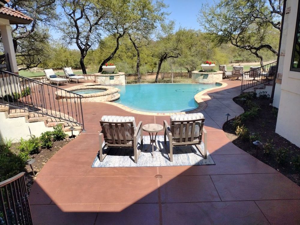 suncoat concrete coating pool deck Gulf Coast