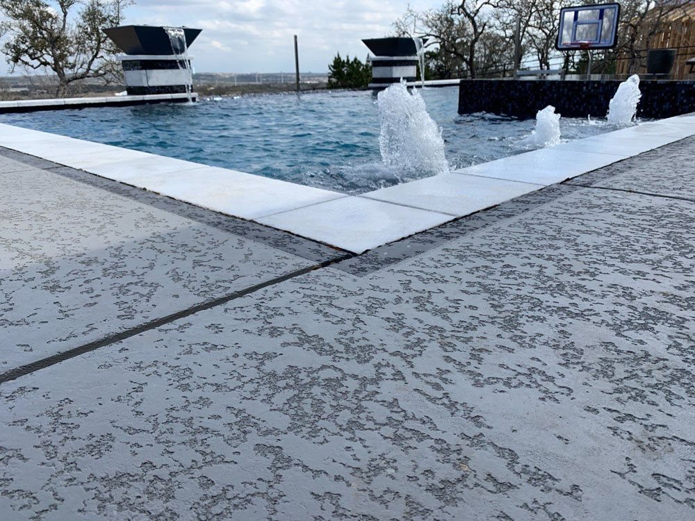 textured pool deck Gulf Coast