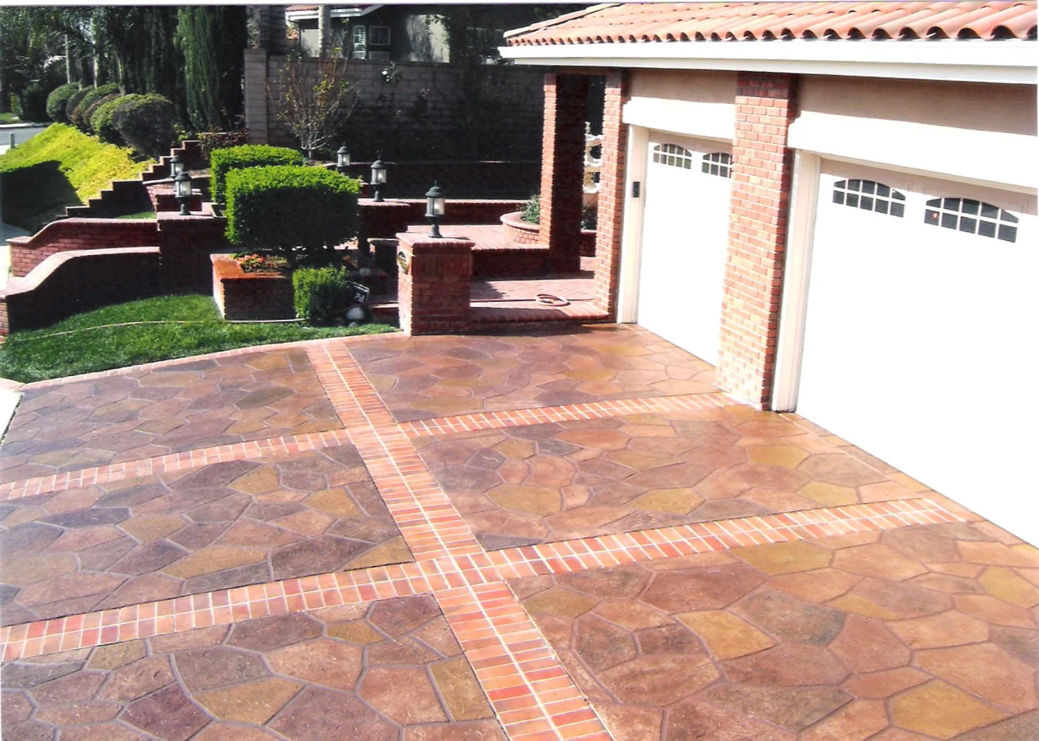 stamped concrete driveway Gulf Coast
