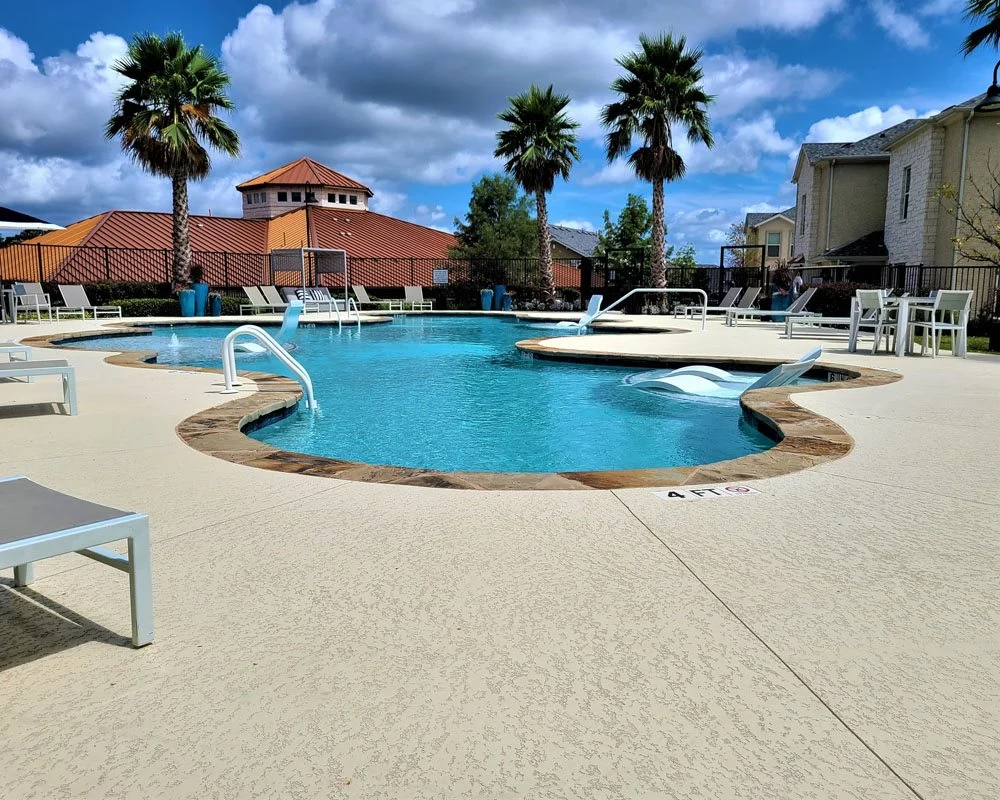 multi family concrete pool deck coating Gulf Coast